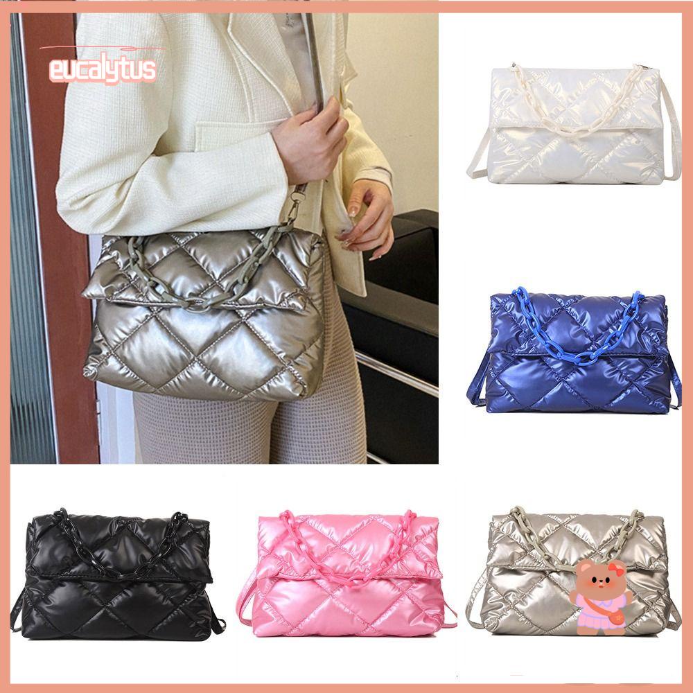 EUTUS Túi Tote Đeo Vai Chất Cotton Hoạ Tiết Không Gian