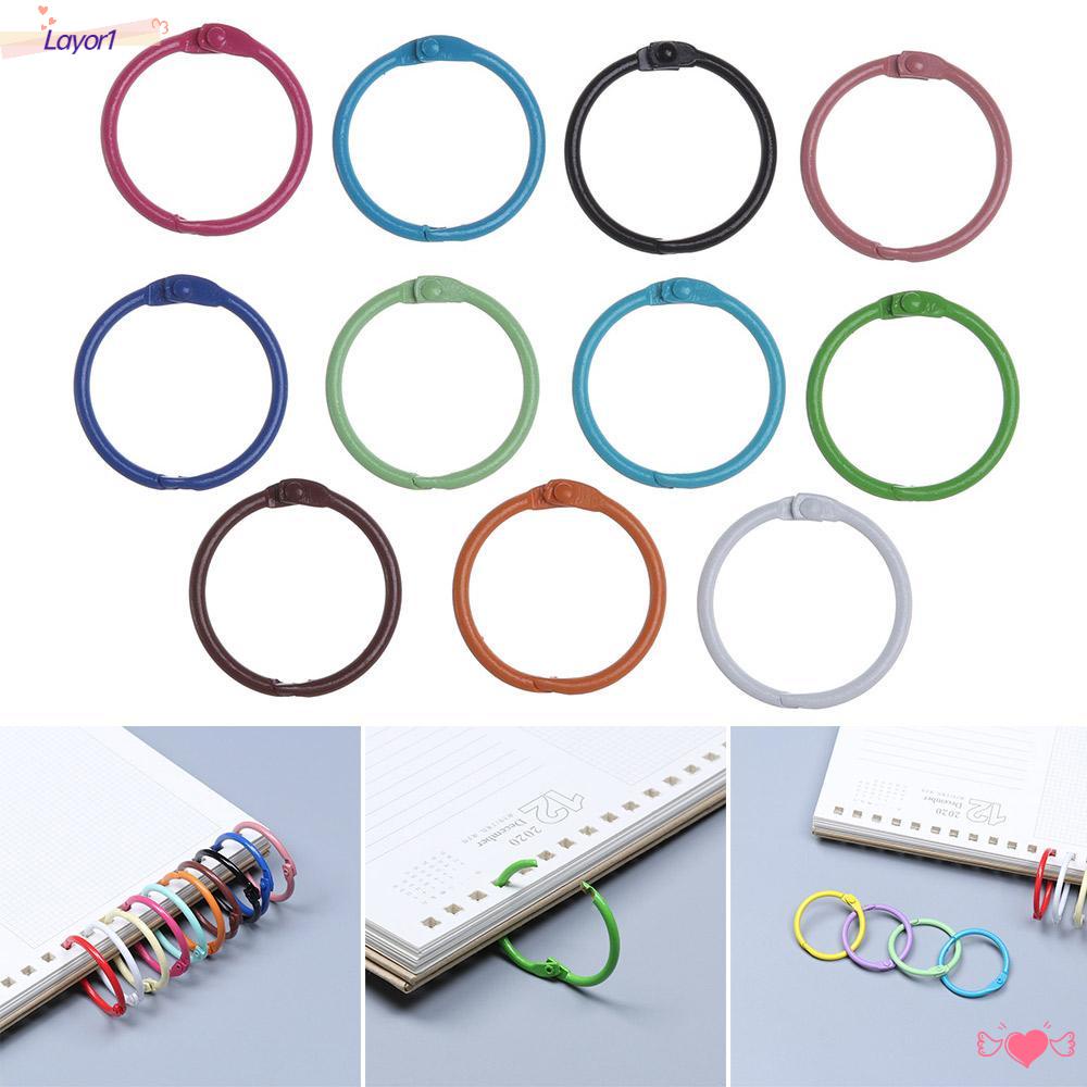 LAYOR1 Set 10 Móc Khóa Kim Loại Tự Tô Màu Tiện Dụng