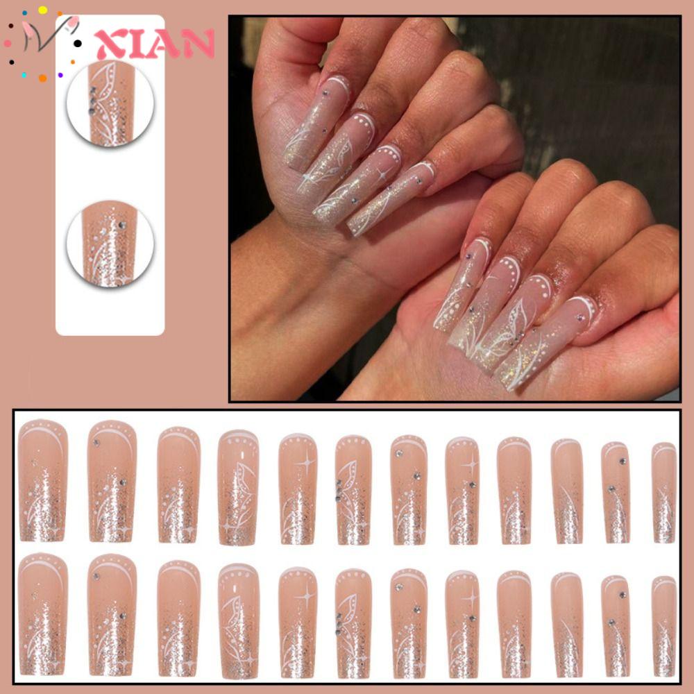 XIANTIN Bộ Móng Tay Giả Tự Trang Trí Nghệ Thuật