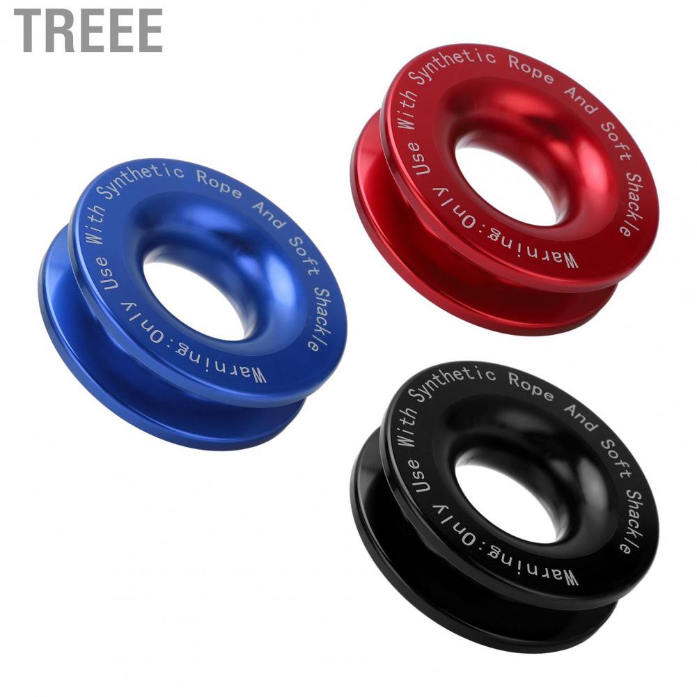 Treee Soft Shackle Recovery Ring  Lightweight 41000lbs Breaking Strength Winch Functional for Trailers SUVs Trucks