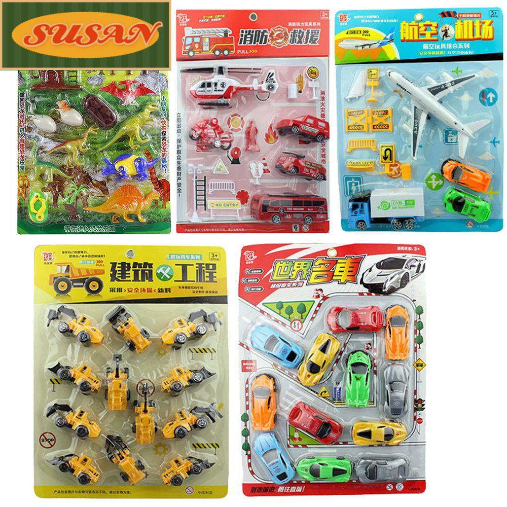 SUSANS Bộ Thẻ Đồ Chơi Xe Hơi Vui Nhộn Dành Cho Bé