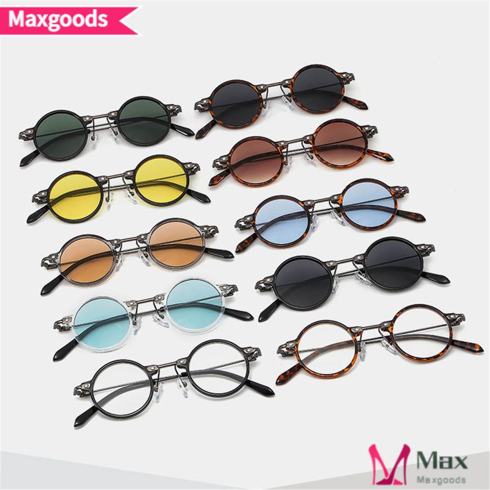 MAXG Kính Mát Tròn Nhỏ Nhiều Màu Sắc Dùng Lái Xe Cho Nam Và Nữ