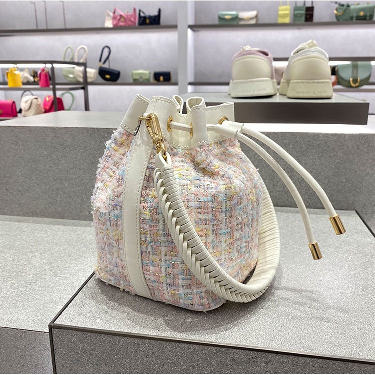 Túi Đeo Chéo Vải Tuýt Có Dây Rút CK210840452-1