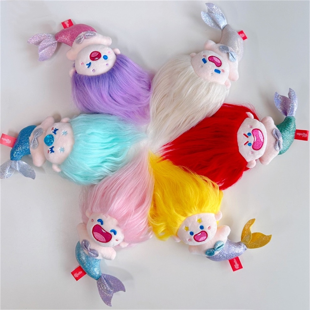 Búp Bê Nhồi Bông Cotton Kiểu Hoạt Hình Nàng Tiên Cá Dễ Thương Dùng Làm Quà Tặng