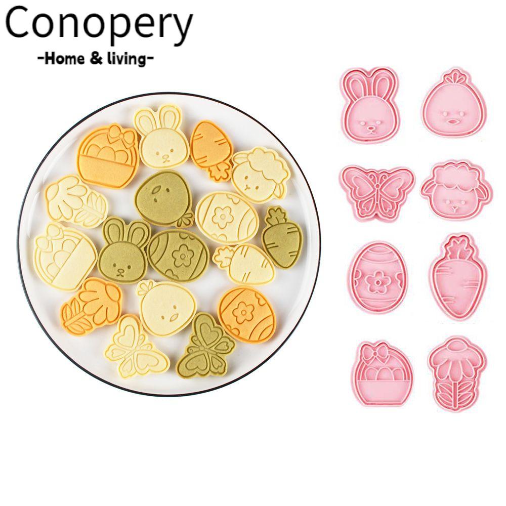 CONOPERY Set 4 Khuôn Làm Bánh Quy Tạo Hình Dễ Thương
