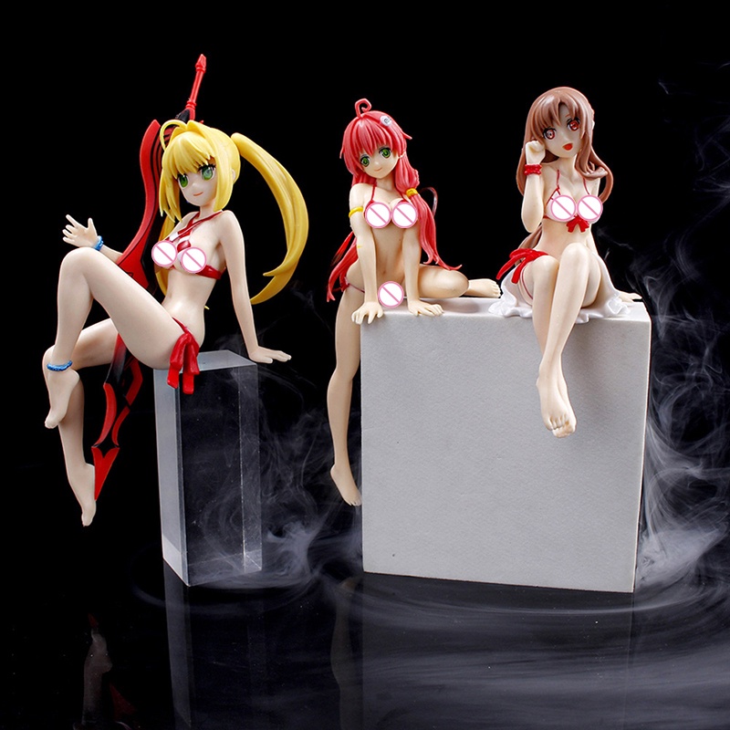 Đồ trang trí Búp Bê Cô Gái Anime Gợi Cảm Để Bàn Trang Trí
