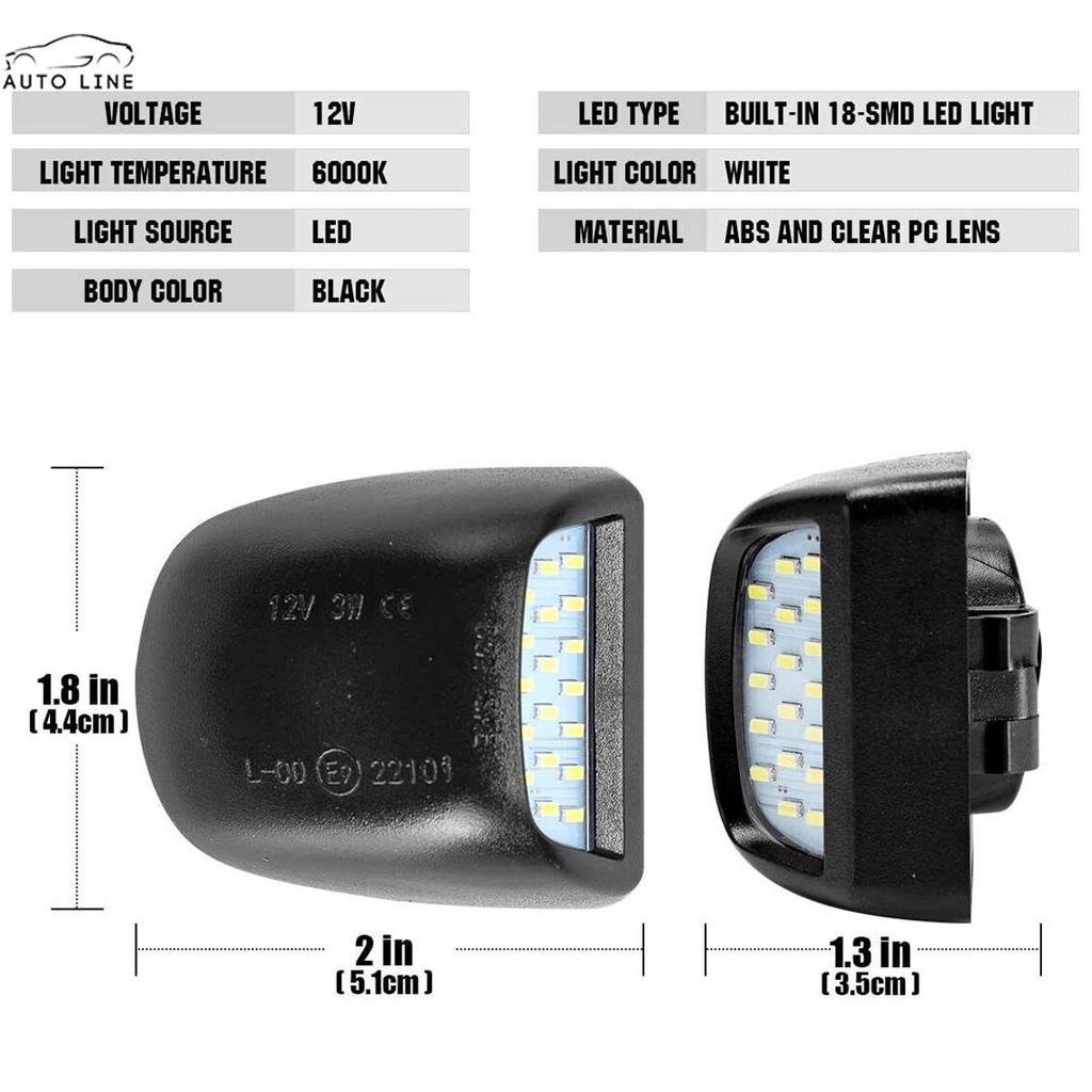 Bộ 2 Đèn LED Chiếu Biển Số Xe Avalanche 1500 2002-2013 SHOPCYC3054