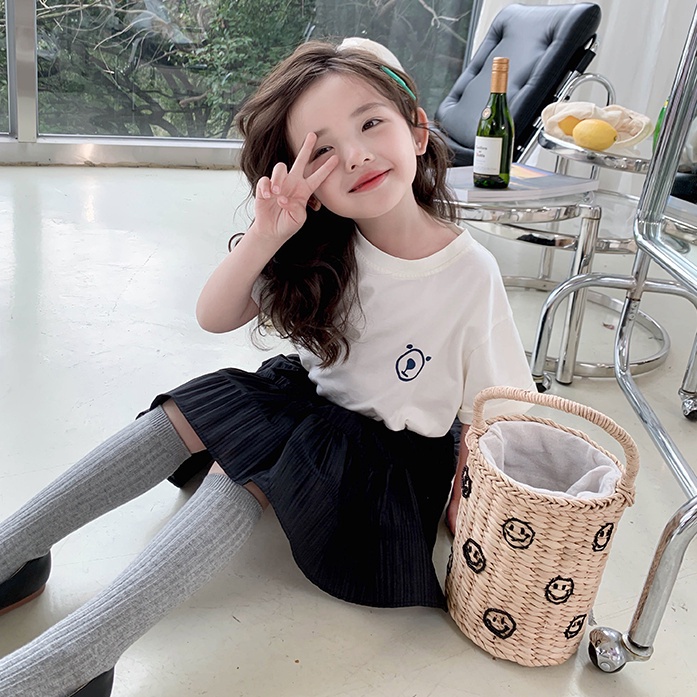 Áo Thun Cotton Mỏng Tay Ngắn Cổ Tròn In Họa Tiết Hoạt Hình Thời Trang Mùa Hè Cho Nữ