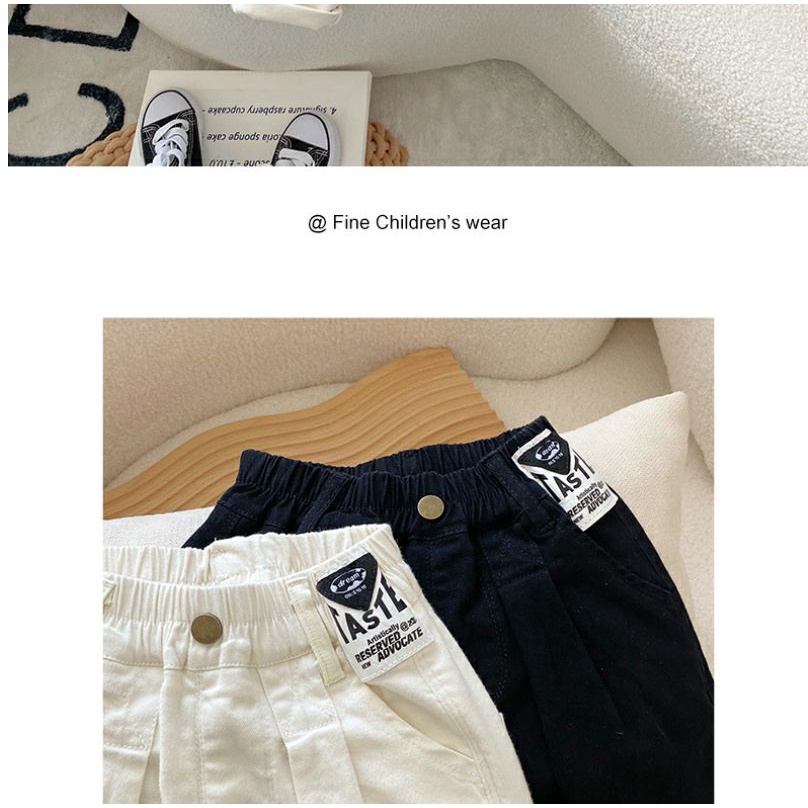 Quần Dài Thời Trang Xuân Hè Phong Cách Hàn Quốc Dành Cho Bé Trai