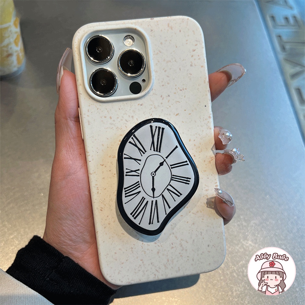 Ốp Điện Thoại TPU Mềm Bóng Có Giá Đứng Và Ngăn Đựng Đồng Hồ Chống Bụi Cho IPhone 14 Pro Max 11