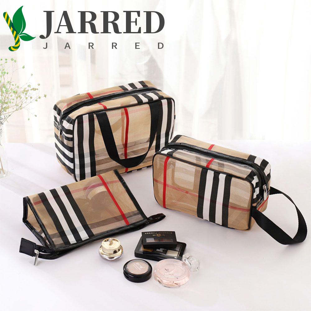 JARRED Túi Đựng Mỹ Phẩm Bằng Nhựa PVC Cỡ Lớn Chia Ngăn Khô Ướt Tiện Dụng Mang Đi Du Lịch