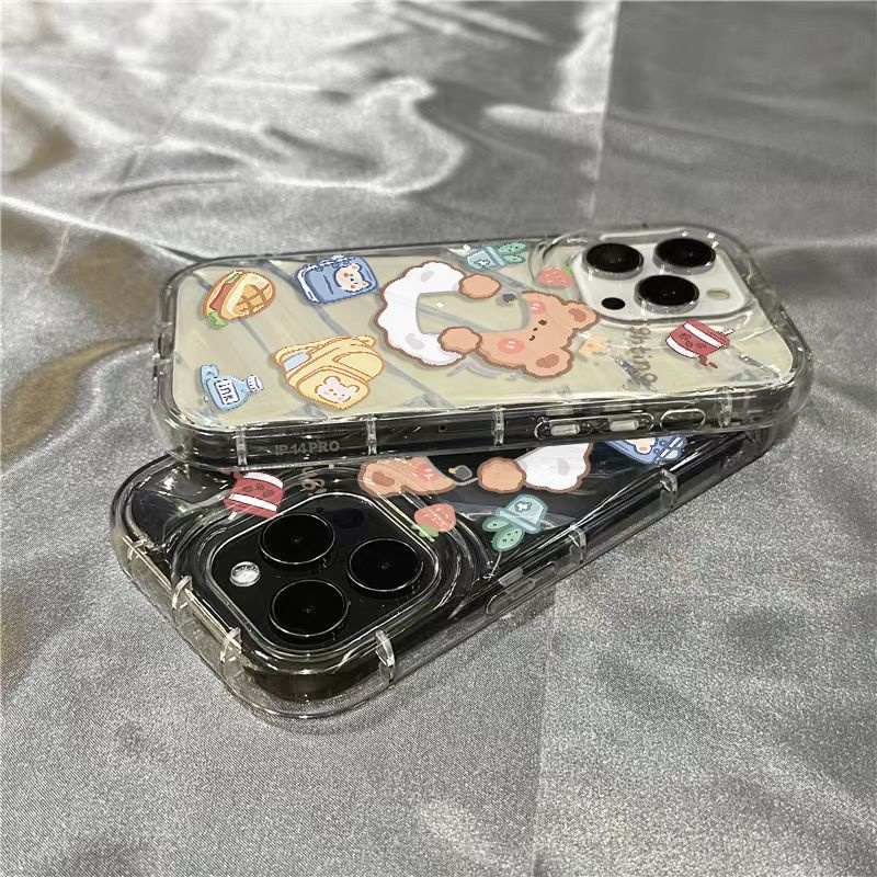 Ốp Điện Thoại Mềm Trong Suốt Họa Tiết Gấu Nhỏ Dễ Thương Cho Iphone14promax / xr 8plus11 / 1312 0OT7