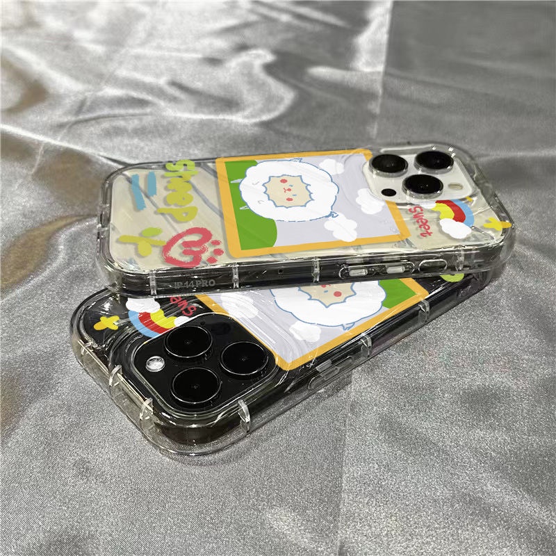 Ốp Điện Thoại Mềm Trong Suốt Họa Tiết Chú Cừu Nhỏ Dễ Thương Cho Iphone xr 11 / 1312 87 14PromaxPlus Iajh