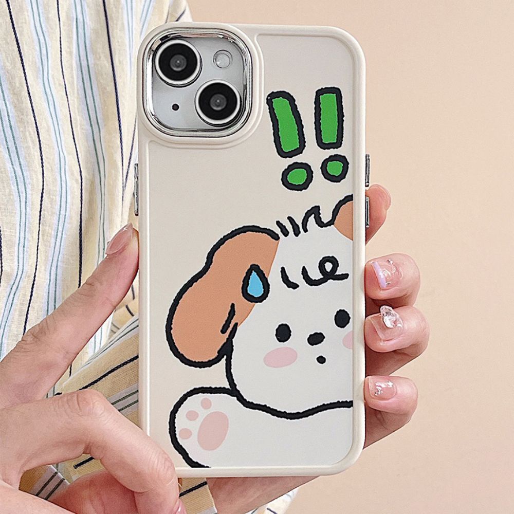 Ốp Điện Thoại TPU Dẻo Họa Tiết Hoạt Hình Chú Thỏ / Cún Cưng Dễ Thương Chống Sốc Cho IPhone 11 12 13 14 Pro Max