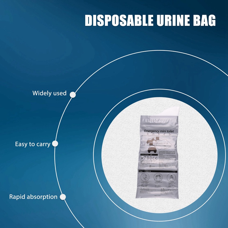 Set 12 Túi Đi Tiểu Khẩn Cấp 700Ml Sử Dụng Một Lần Tiện Lợi Cho Nữ
