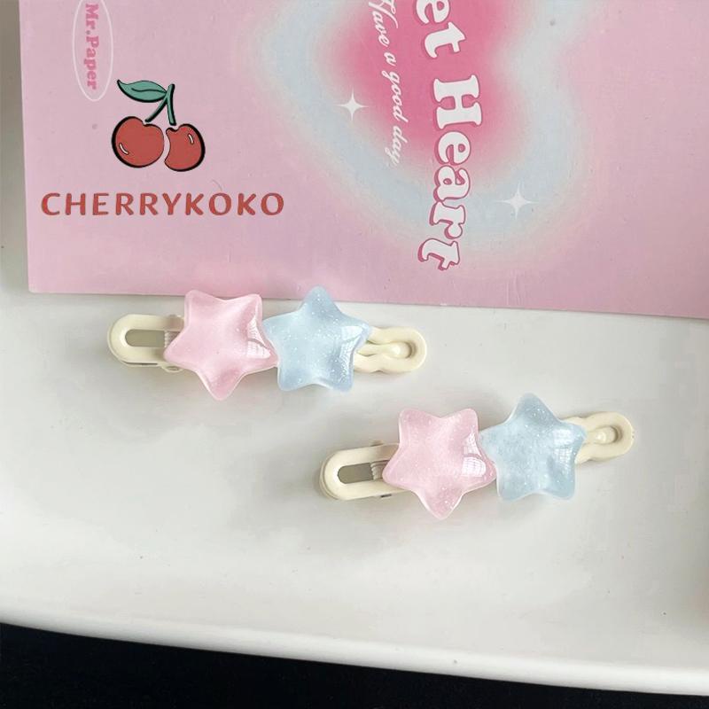 🍒🍒CHERRYKOKO Kẹp Tóc Ngôi Sao Năm Cánh ins Dễ Thương Vui Nhộn Và Ngọt Ngào Cho Nữ