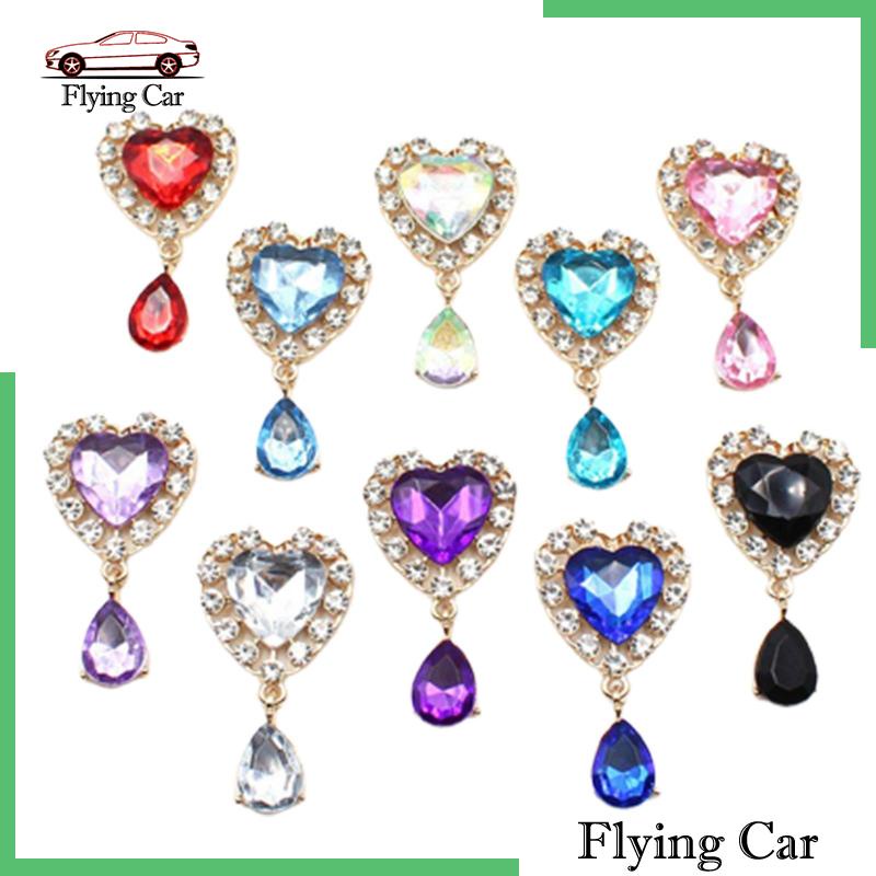 [Lzdjfmy2] Set 10 Nút Mặt Dây Chuyền Thủ Công Hình Nhiệt Kim Cương Cho Túi Xách Đám Cưới