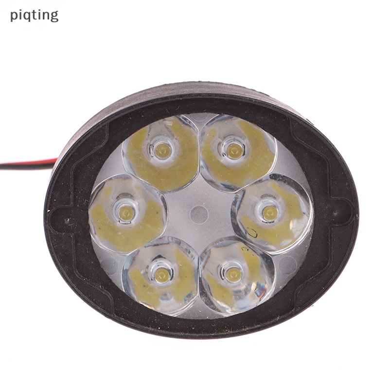 Đèn Pha Siêu Sáng 6 Led 12V Hình Oval Vỏ Sò Chuyên Dụng Cho Xe Mô Tô