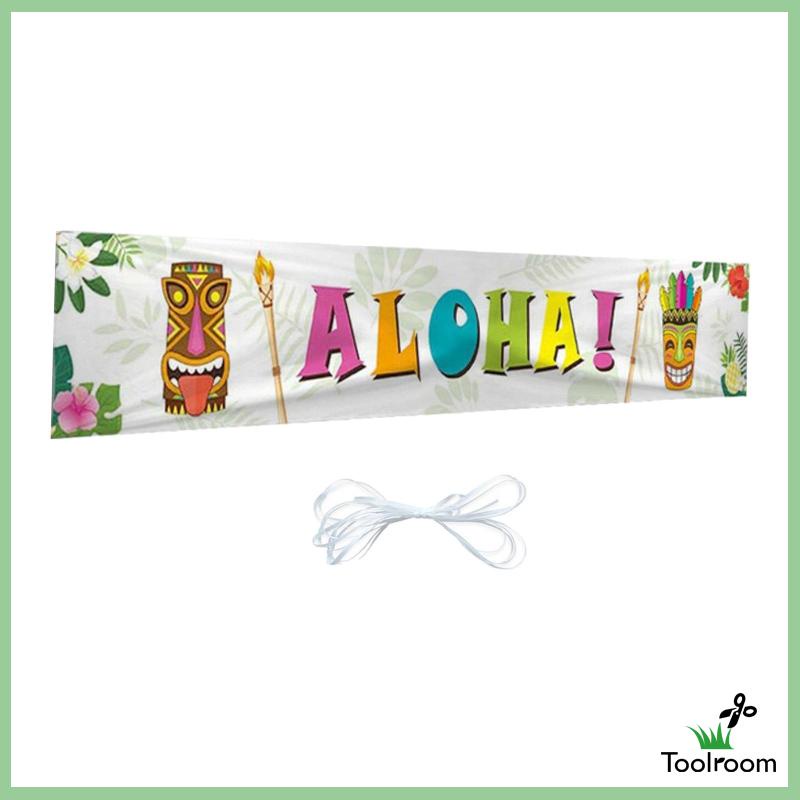 Băng Rôn Chào Mừng Phong Cách Hawaiian Trang Trí Cửa Tiệc Hồ Bơi Mùa Hè