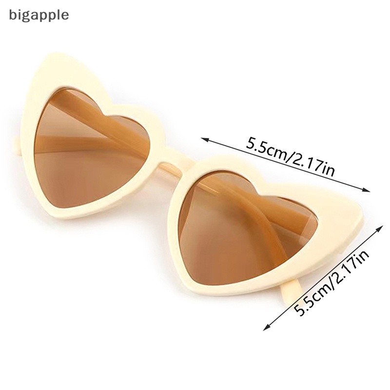 Kính Mát Hình Trái Tim Hoạt Hình Chống Tia UV400 Dành Cho Bé