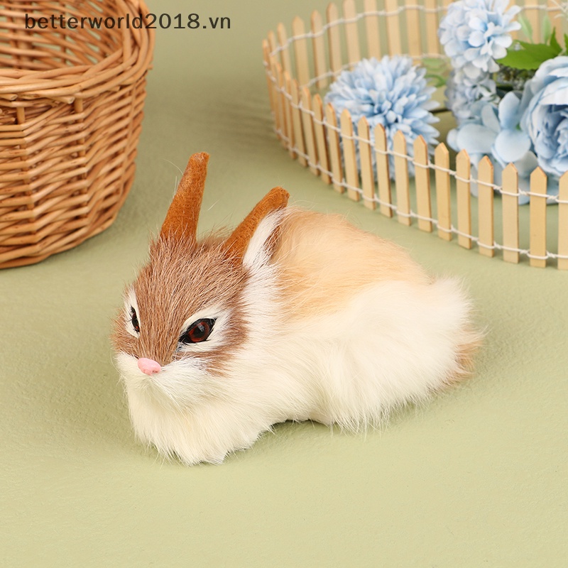 Đồ trang trí Động Vật Giả Lông Thỏ Trang Trí Nhà Cửa