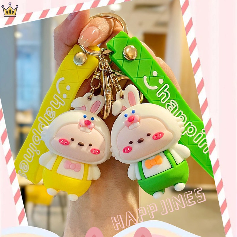 Mới Móc Khóa Hình Thỏ Hoạt Hình Dễ Thương Sáng Tạo JP5