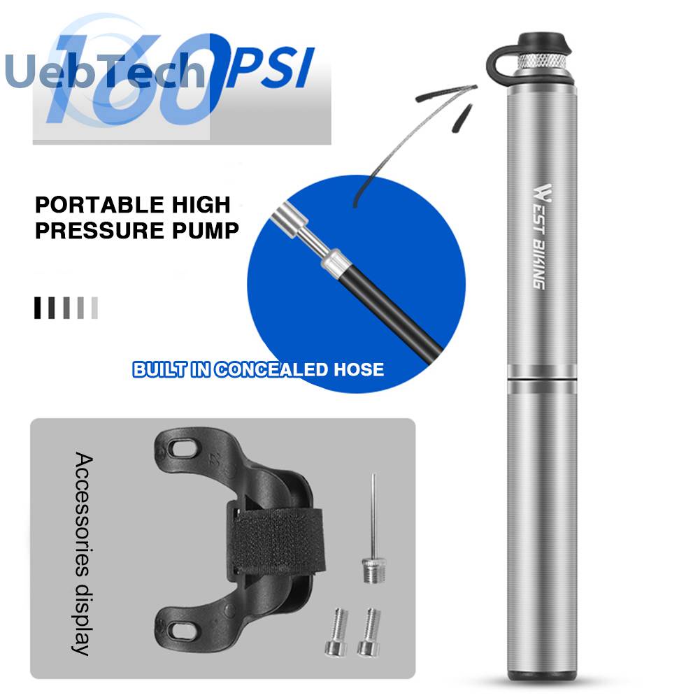 Bơm Xe Đạp Leo Núi / Bóng Rổ Mini 160PSI MTB Chất Lượng Cao