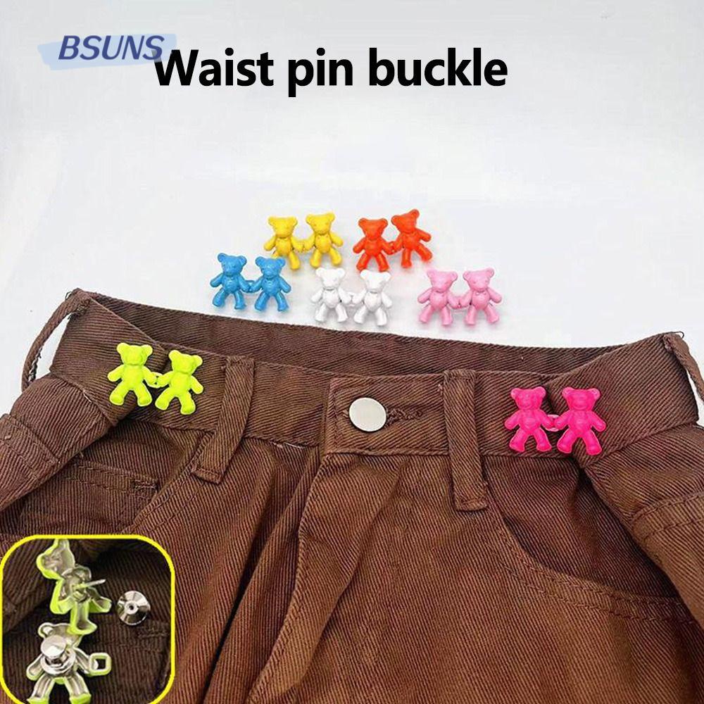 BSUNS 2 Cặp Kẹp Thắt Lưng Hình Gấu Có Thể Điều Chỉnh Cho Nữ