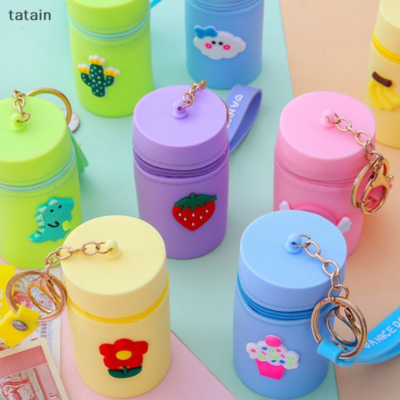 Túi Đựng Tiền Xu Bằng Silicon Có Móc Khóa Dễ Thương Cho Nữ
