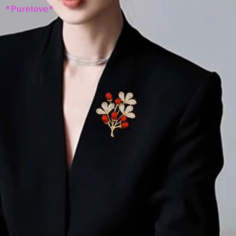 Ghim Cài Áo Hình Cây May Mắn Đính Đá Phong Cách Vintage Dành Cho Nam Và Nữ Mới