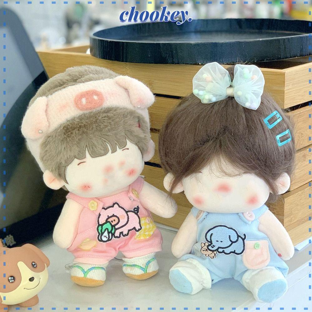 Bộ Quần Áo Búp Bê Cotton 10CM 20CM Phối Ren Xinh Xắn