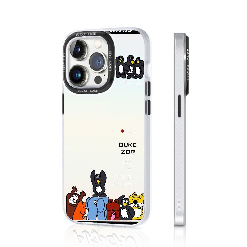 Ốp Điện Thoại Màu Laser Họa Tiết Chim Cánh Cụt Dễ Thương Cho Iphone Xr12678Plus promax 1314 405P