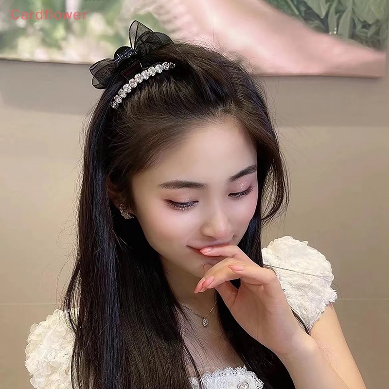 Kẹp Tóc Nơ Đính Đá Thời Trang Cho Nữ Mới