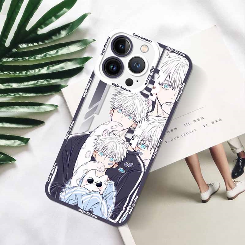 Ốp Điện Thoại Silicon Mềm Họa Tiết Anime Gojo Satoru Megumi Cho IPhone 14 13 12 11 Pro Max 6 6S 7 8 Plus XS Max XR