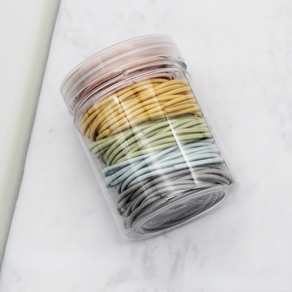 Set 1000 Dây Buộc Tóc Co Giãn Màu Sắc Ngọt Ngào Đơn Giản DULA777