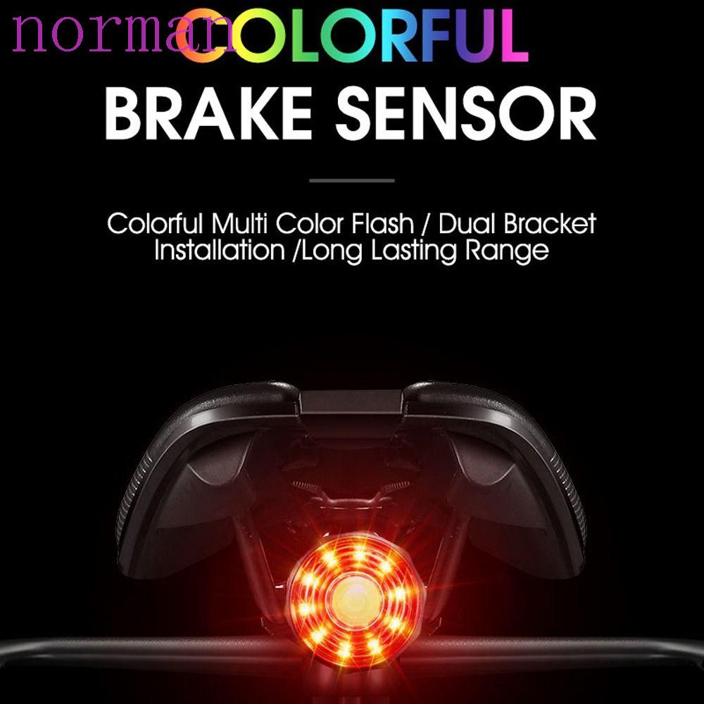 NORMAN Đèn LED Đuôi Xe Đạp 6 Chế Độ Sáng