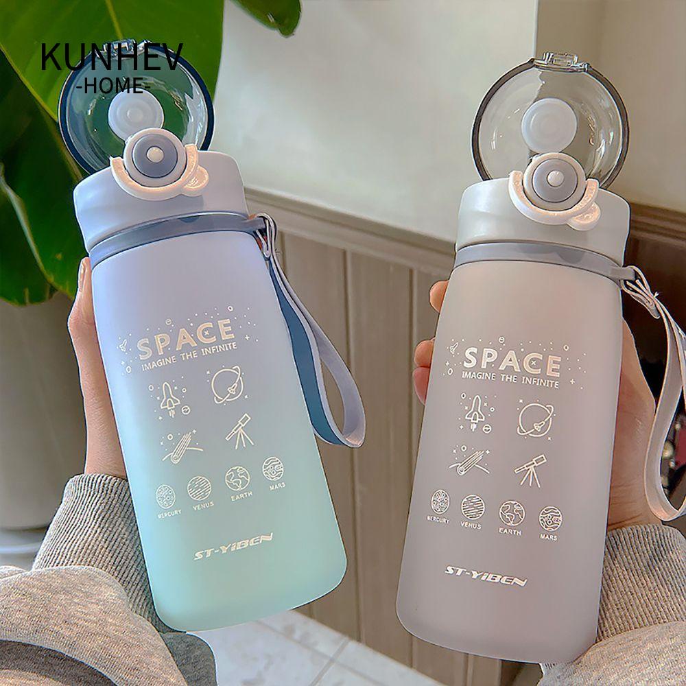 KUNHEV Bình Nước Màu Gradient Có Thang Đo Tiện Dụng