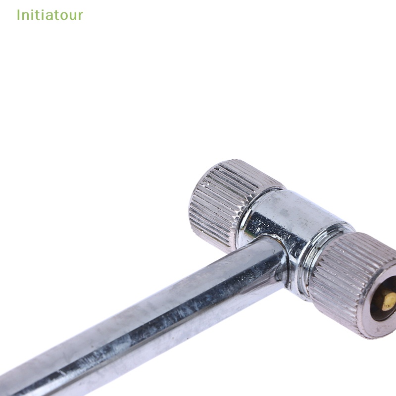 Vòi Bơm Hơi Hai Đầu Hình Chữ T Bằng Kim Loại 15CM Chuyên Dụng Cho Lốp Xe Hơi / Xe Máy