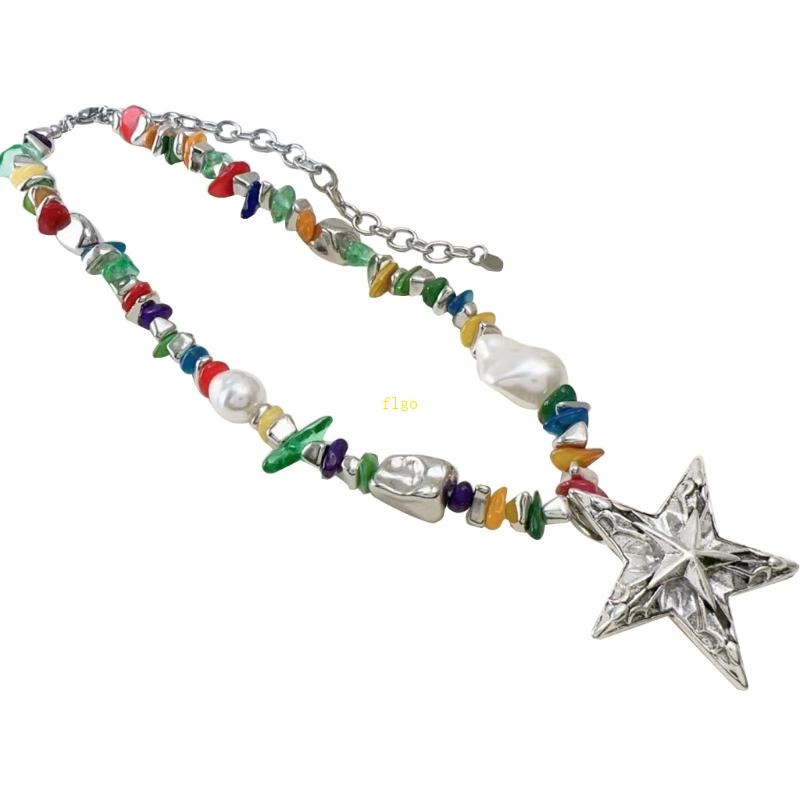 Vòng Cổ Choker Bằng Hợp Kim Mặt Hình Ngôi Sao Thời Trang Cho Thanh Thiếu Niên