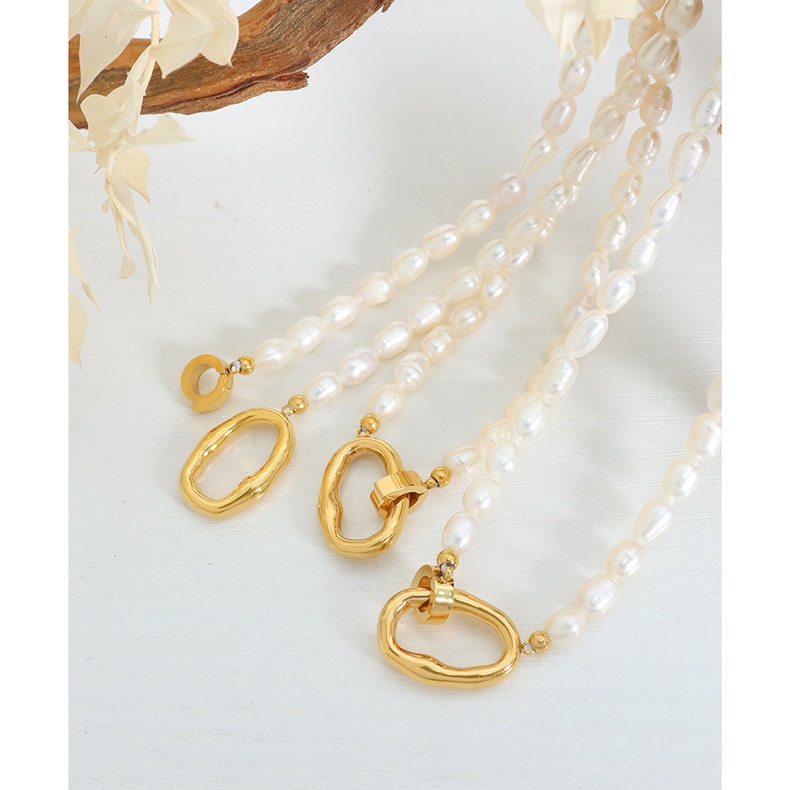 Vòng cổ Ngọc Trai Tự Nhiên Cao Cấp Phong Cách Pháp Thanh Lịch Sang Trọng