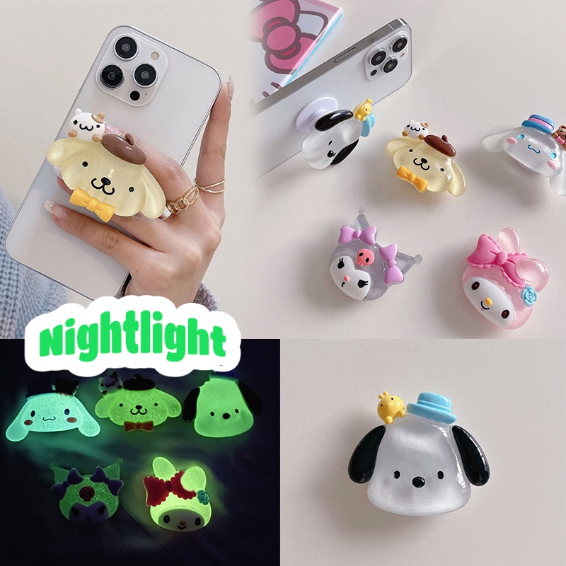 Giá Đỡ Điện Thoại Có Túi Khí Hình Sanrio Kuromi Melody