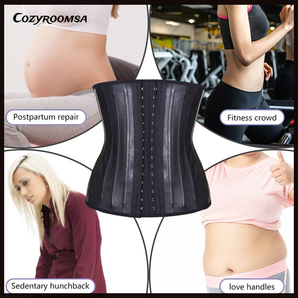 Đai Quấn Bụng 25 Xương Thép Mặt Nhám Thoáng Khí Tạo Dáng Eo Thon Cho Nữ Dự Tiệc