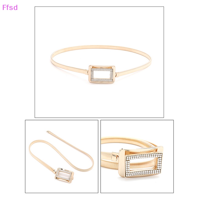 Thắt Lưng Dây Xích Tròn Bằng Kim Loại Màu Vàng Trang Trí Đầm / Quần Jean Cho Nữ