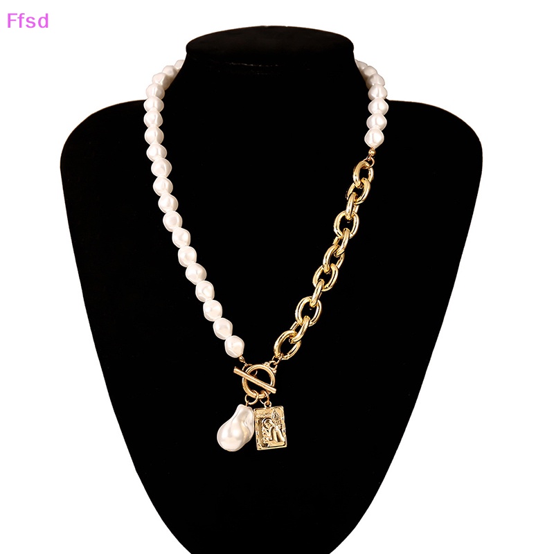 {Ffsd} Vòng Cổ Choker Phối Hạt Ngọc Trai Rỗng Thời Trang Làm Quà Tặng Cho Nữ