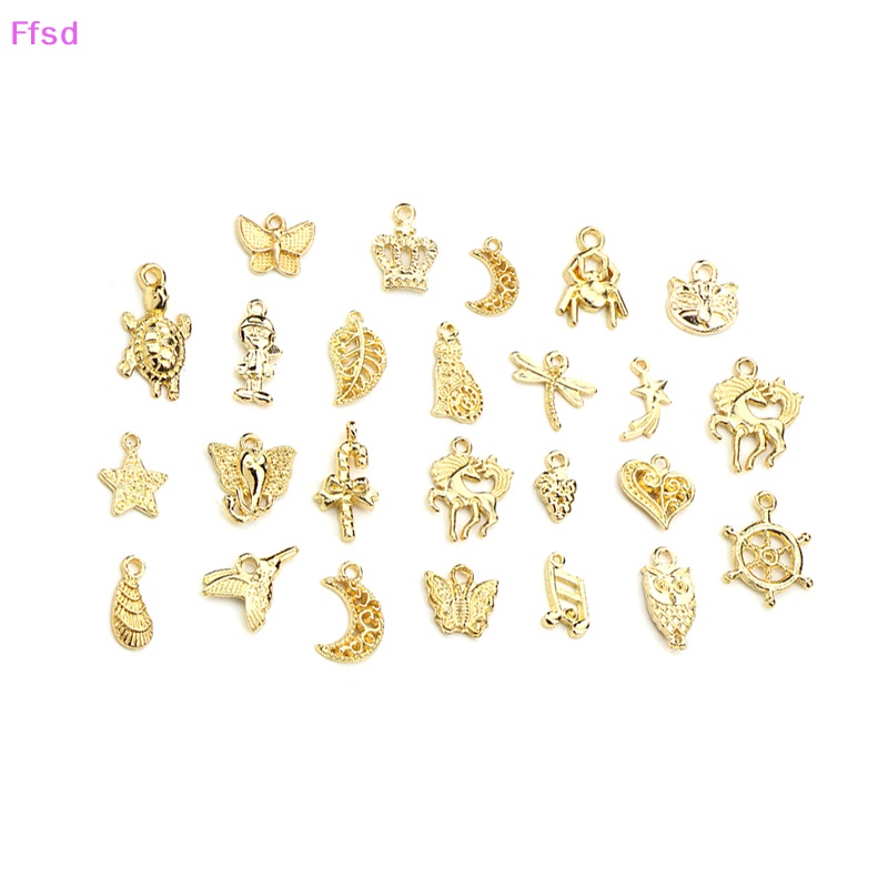 Bộ 50 Hạt Cườm Hình Chữ Ch Tráng Men Dùng Làm Trang Sức Thủ Công DIY
