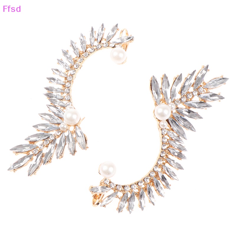 Khuyên Kẹp Vành Tai Đính Đá Pha Lê Phong Cách Bohemian