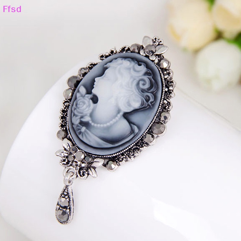 {Ffsd} Trâm Cài Áo Pha Lê Phong Cách Cameo Victorian Mới Cho Tiệc Cưới * Bán Chạy
