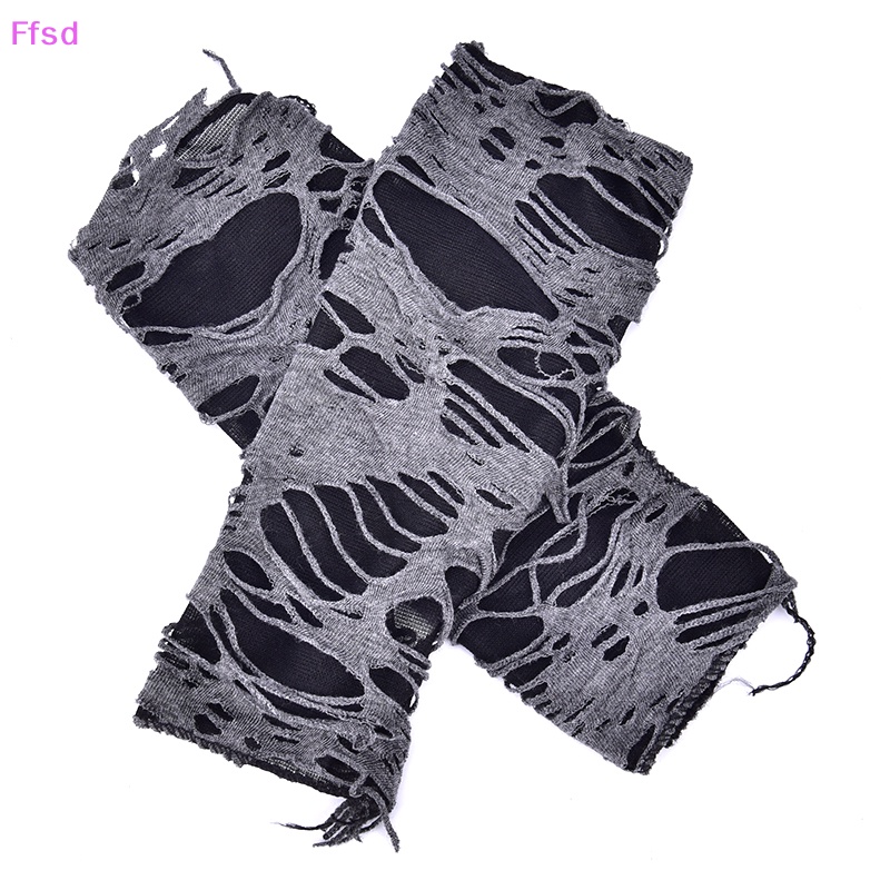 {Ffsd} Một Cặp Găng Tay Làm Ấm Hở Ngón Hóa Trang Punk Halloween * Bán Chạy