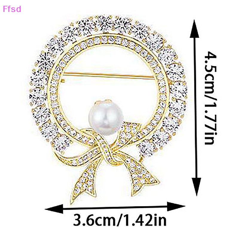 1 Huy Hiệu Cài Áo Hình Tròn Đính Ngọc Trai Và Đá Hình Bướm Phong Cách Baroque Thanh Lịch Dành Cho Nữ