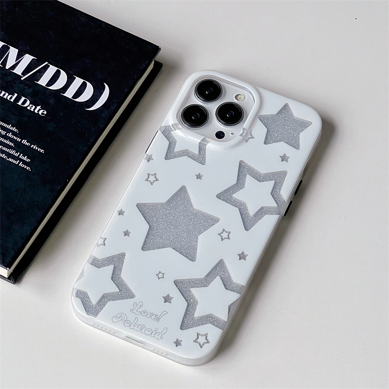 Ốp Điện Thoại Silicon Mềm Chống Sốc Chống Rơi Hình Ngôi Sao Lấp Lánh Cho iPhone 14 13 12 11 Pro Max 14 Plus